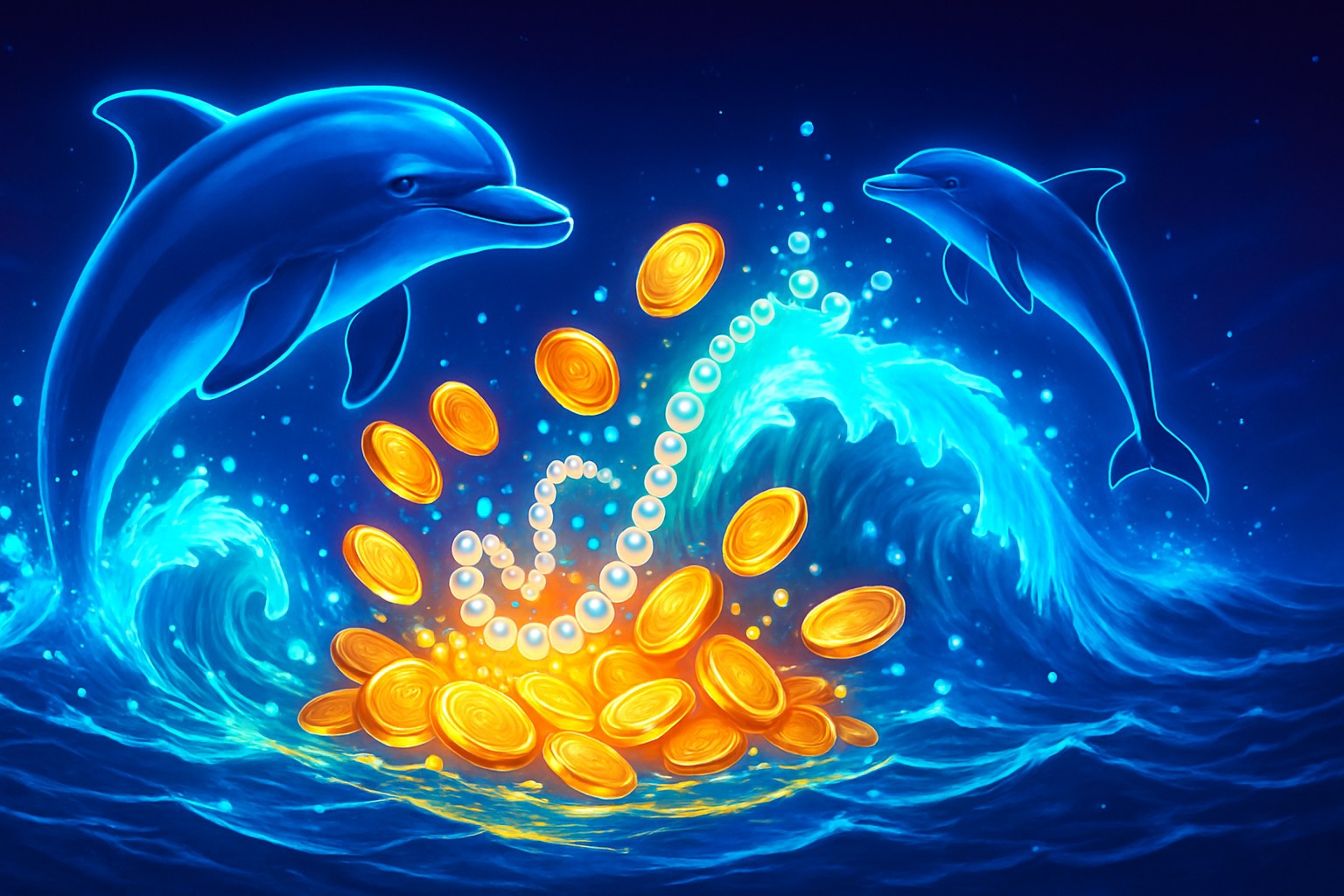 Cash Connection Dolphins Pearl key art